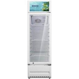 Vitrina frigorifica HEINNER HSC-M213WHB, 213 L, Clasa B, Control mecanic, Iluminare LED, 175 cm, Alb