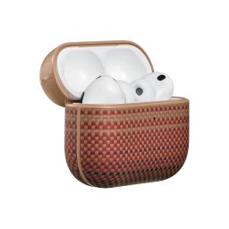 Carcasa Pitaka pentru AirPods Pro 3, Fibra de Aramida, Sunset