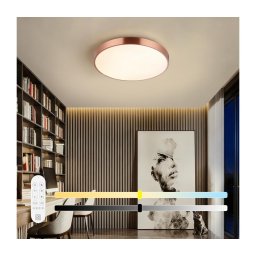 Immax NEO 07321L-LED Reglabilă plafonieră NEO LITE SEMPLICI 36W/230V Ø40 cm culoare cupru + telecomandă