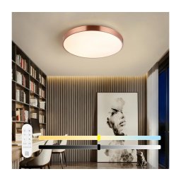 Immax NEO 07322L-LED Lampă LED de tavan dimabilă NEO LITE SEMPLICI 60W/230V, diam. 60 cm, cupru, cu telecomandă