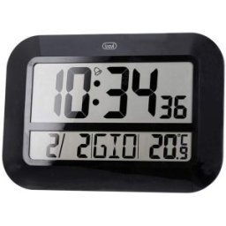 Ceas Digital OM 3540 D, 46 cm, Temperatura, Calendar, Negru, Trevi
