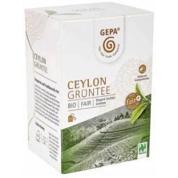 Ceai Verde Bio Ceylon, 20 Plicuri x 2 g, 40 g, Gepa
