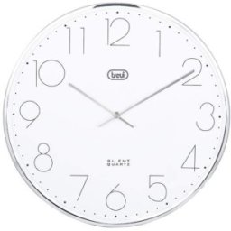 Ceas OM 3512 S, 30 cm, Mecanism Silentios, Argintiu, Trevi