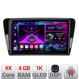 Navigatie Android Skoda Rapid si Seat Toledo 2013+ 4GB RAM 64GB InCell 1K