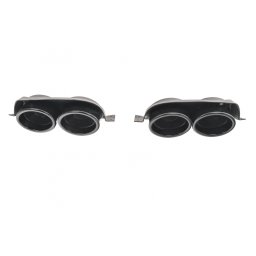 Ornamente evacuare negre R Design pentru VW Golf 7 si 7.5 (2012-2020)