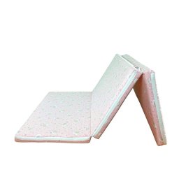 Saltea pliabila pentru copii 120x60x4,5 cm, spuma poliuretanica, roz