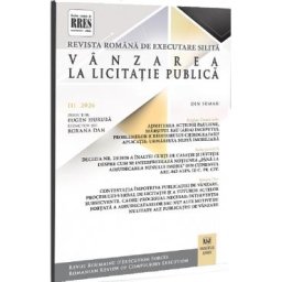 Revista romana de executare silita Nr.1 din 2026. Vanzarea la licitatie publica