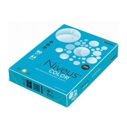 Hartie color A4 80 g/mp 500 coli/top Albastru Aqua Intens, Niveus, AB48
