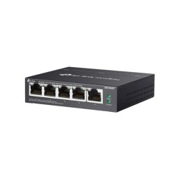 SWITCH TP-LINK Omada, 5-Port Gigabit Unmanaged, cu 4-Port PoE+, carcasa metalica DS105GP (timbru verde 2 lei)