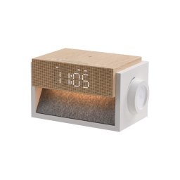 Immax 09114L - Lampă de birou LED cu ceas deșteptător și încărcare CALM LED/1,2W/5V