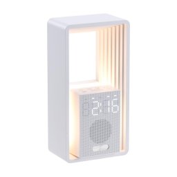 Immax 09113L - Lampă de birou LED cu ceas deșteptător și încărcare CALM LED/3,5W/5V