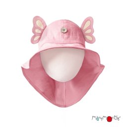 Pălărie ajustabilă ManyMonths Butterfly cânepă și bumbac - Strawberry Milk