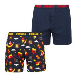 Boxeri bărbați Moș Crăciun 2P Broaște Crăciun