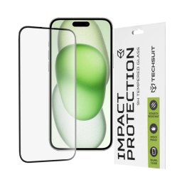 Folie Protectie Techsuit Apple iPhone 16 Plus / 15 Plus Sticla Securizata Full Glue 111D