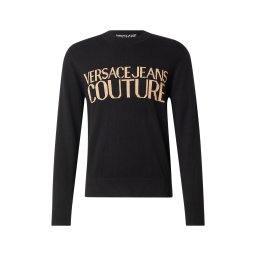 Versace Jeans Couture Pulover maro cappuccino / negru