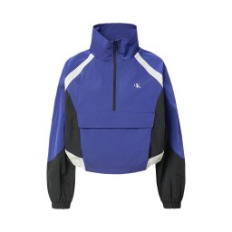 Calvin Klein Jeans Geacă de primăvară-toamnă gri deschis / lila / negru