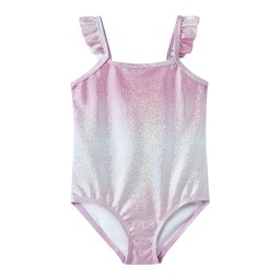 NAME IT Costum de baie întreg 'NMFZola' albastru fumuriu / roz eozină / argintiu
