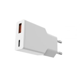Incarcator priza USB-A + USB-C 20W Alb, Value 19.99.1110