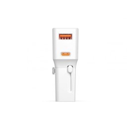 Incarcator priza EU/UK/US cu USB-A + USB-C 20W Alb, Value 19.99.1113
