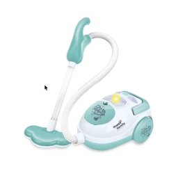 Aspirator de jucarie interactiv cu lumini si sunete, alb-vernil, 18 cm, +3 ani