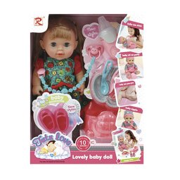 Papusa interactiva Tutu Love cu 10 sunete in limba romana, olita si accesorii, 28 cm, +3 ani
