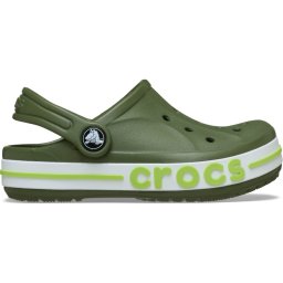Saboti Crocs Toddler Bayaband Clog Verde - Army Green/Lime Punch