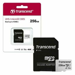 Card memorie Transcend 300S 256 GB microSDXC, memory card (UHS-I U3, Class 10, V30, A1)