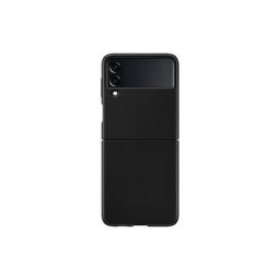 Husa Galaxy Z Flip F111 Leather Cover Black EF-VF711LBEGWW