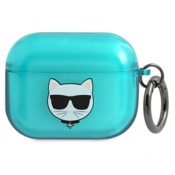 Husă Karl Lagerfeld Choupette pentru AirPods Pro 1/2 – Albastru