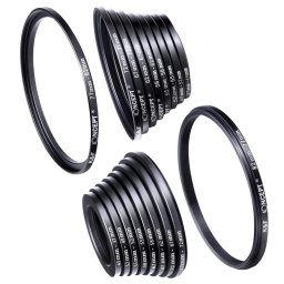 Kit Adaptoare Filet Step Down K&F Concept 18 Pieces Filter Ring Adapter Camera Lens