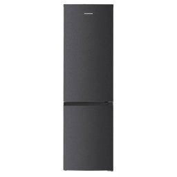 Aparate Frigorifice Combina frigorifica Heinner HCNF-HM253INVDGD, 253 l, Clasa D, No frost, Compresor Inverter, Control electronic cu termostat ajustabil, Lumina LED, H 181 cm, Gri Antracit texturat