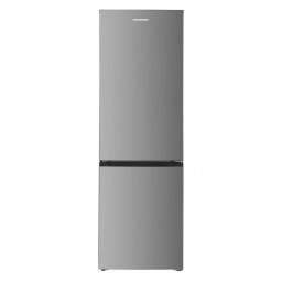 Aparate Frigorifice Combina frigorifica Heinner HC-HM315XE++, 315 l, Clasa E, Control electronic cu termostat ajustabil, Lumina LED, 2 Compartimente pentru fructe si legume, Decoratiuni cromate, Usa reversibila, H 185.8 cm, Aspect Inox