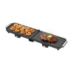 Gratar electric Electric Table Grill 180°, Large 2070 cm² Grilling Surface, 2 Independently Controlled Plates, Temperature Control, Non-Stick Coating