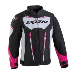 Geaca moto Ixon Striker AIR KID - copii, street/sport, negru/alb