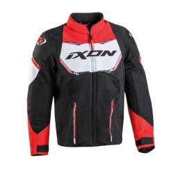 Geaca moto Ixon Striker AIR KID - copii, street/sport, negru/alb/rosu