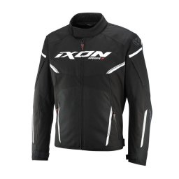 Geaca moto Ixon Striker 2 AIR - barbati, impermeabila, roadster/racing, negru/alb