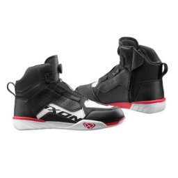 Ghete moto Ixon Vyper WP MS - barbati, impermeabile, urban/roadster, negru/alb/rosu