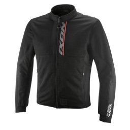 Geaca moto Ixon Ostro MS - barbati, impermeabila, roadster, negru/rosu