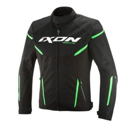 Geaca moto Ixon Striker 2 AIR WP MS - barbati, impermeabila, street/sport, negru/verde
