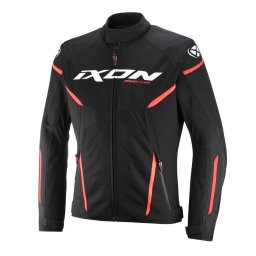 Geaca moto Ixon Striker 2 AIR WP - barbati, impermeabila, roadster/racing, negru/alb/rosu