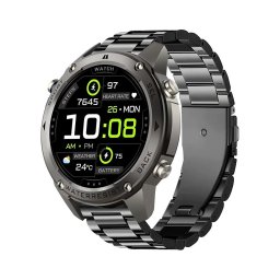 Aligator AW12BK - Ceas inteligent GPS, baterie 500 mAh, IP69K, negru