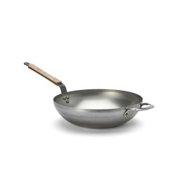 De Buyer 5717.32 - Tigaie wok MINERAL B BOIS 32 cm