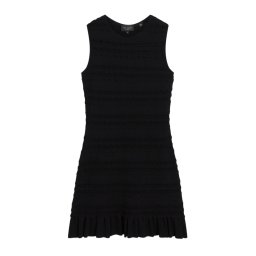 TED BAKER Rochie Avela Knitted Mini With Frill Detail 284794 black