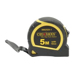Ruleta profesionala Crownman 5 m x 19 mm, banda din otel