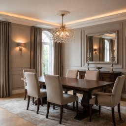 Candelabru din cristal PROWES Magno, 10xE14, D60 cm, auriu, reglabil