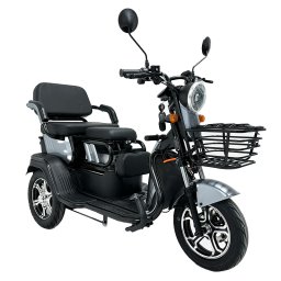 Triciclu electric RPX-TRI 1000W 60V 20Ah gri, autonomie 50 km