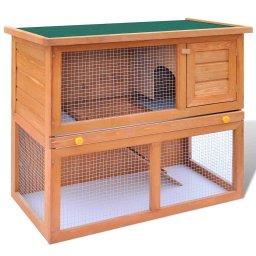 Cusca de exterior pentru iepuri, cusca pentru animale mici, cu 1 usa, lemn GartenMobel Dekor