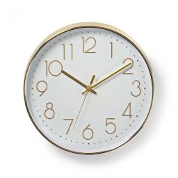Ceas de Perete Nedis 30 cm Alb/Auriu