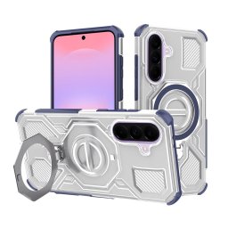 Husa de protectie Techsuit Carbon Shield PRO compatibil cu Samsung Galaxy A37 5G, Albastru Transparent