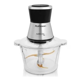 Tocator Rohnson R5120, 700 W, 2 litri, Bol din Sticla, cutit din titan, Negru-argintiu